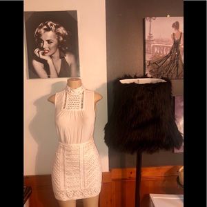 H & M Beautiful Women’s Sexy Cream Skirt Set.